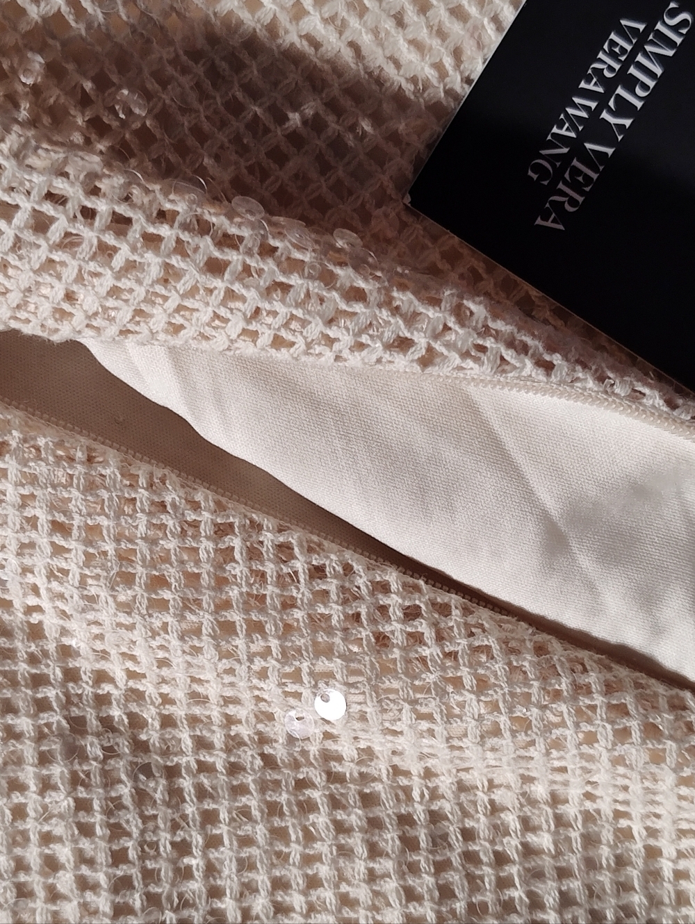 Simply Vera Vera Wang Ivory Sequin A-Line Skirt - Picture 10 of 15